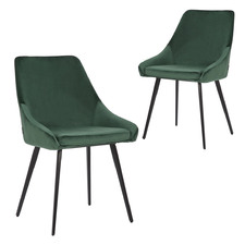 Shogun Velvet Dining Chairs (Set of 2)