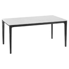 Aubert Italian Carrara Marble Dining Table