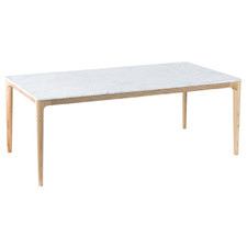 Alsen Italian Carrara Marble Dining Table