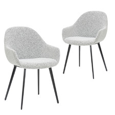 Deandre Bouclé Dining Chairs (Set of 2)