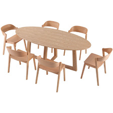 6 Seater Selena Dining Table & Chair Set