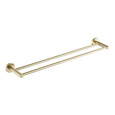Rosa 750mm Brass Double Towel Rail