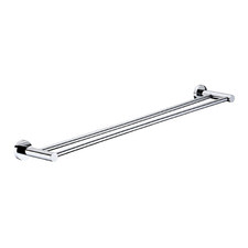 Rosa 800mm Brass Double Towel Rail
