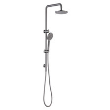 Rosa 200m Square Gooseneck Twin Shower