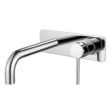 Rosa Backplate 200mm Bath/Basin Wall Mixer Set
