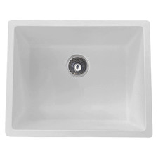 White Ontario Granite Single Kitchen Sink