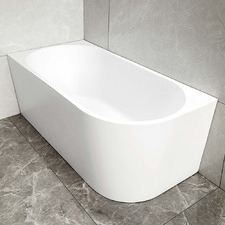Matte Harper Acrylic Left Corner Bath