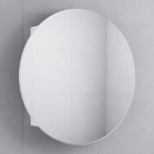 Round Wall-Mounted Mirror Bathroom Cabinet