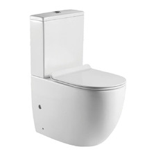 Pasadena Rimless Back to Wall Toilet Suite