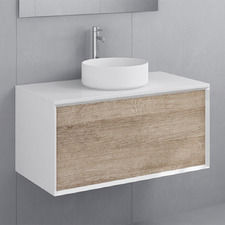 Frederick 900mm White Wall Hung Single Vanity