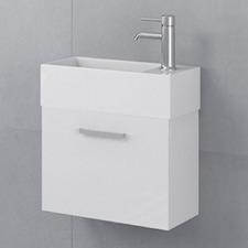 Kudos 490mm White Wall Hung Single Vanity