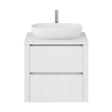 Palazzo 600mm Gloss White Wall Hung Single Vanity