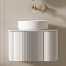 Joslin 600mm Wall Hung Single Vanity with Stone Countertop
