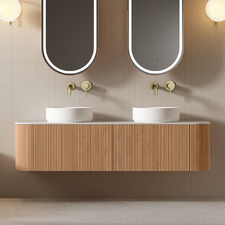 Joslin 1500mm Wall Hung Double Vanity with Stone Countertop