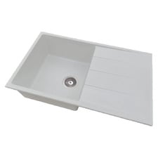 Ontario 800mm Single Granite Kitchen Sink with Drainer