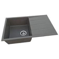 Ontario 800mm Single Granite Kitchen Sink with Drainer