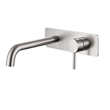 Rosa Backplate 200mm Bath/Basin Wall Mixer Set