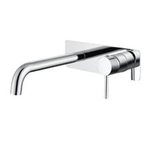 Rosa Backplate 200mm Bath/Basin Wall Mixer Set