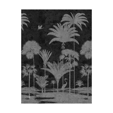 Shadow Palms Black I Printed Wall Art