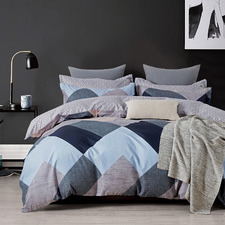 Earl Microfibre Reversible Quilt Cover Set