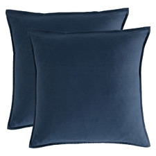 Brett Vintage Washed Microfibre European Pillowcases (Set of 2)