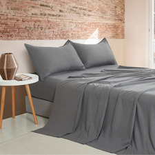 Brett Vintage Washed Microfibre Sheet Set