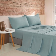 Brett Vintage Washed Microfibre Sheet Set
