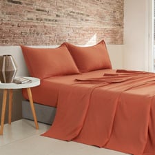Brett Vintage Washed Microfibre Sheet Set
