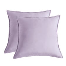 Brett Vintage Washed Microfibre European Pillowcases (Set of 2)