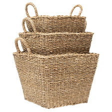 3 Piece Berkley Tapered Seagrass Basket Set