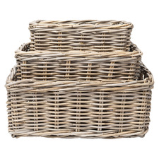 3 Piece Arlington Rattan Utility Basket Set
