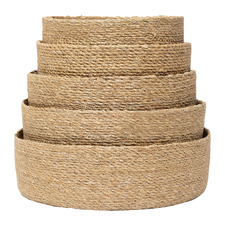 5 Piece Oslo Seagrass Basket Set (Set of 5)