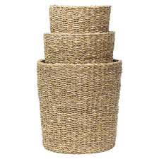 3 Piece Marco Seagrass Basket Set