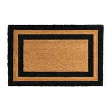 Black Charterhouse Double Coir Doormat