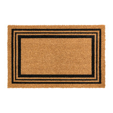 Black Charterhouse Triple Coir Doormat