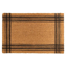 Ticking Criss Coir Doormat