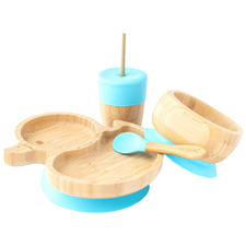 Eco Rascals 4 Piece Duck Bamboo & Silicone Dinner Set