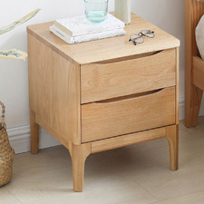 Thea American Oak Wood Bedside Table