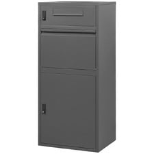 Padme Steel Post & Parcel Mailbox