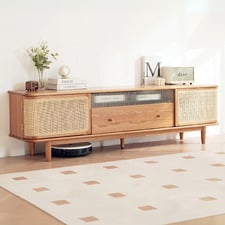 180cm Ellery American Oak Wood Entertainment Unit