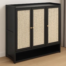 Averie 3 Door Bamboo Shoe Cabinet