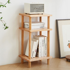 Anderson 2 Shelf Oak Wood Side Table