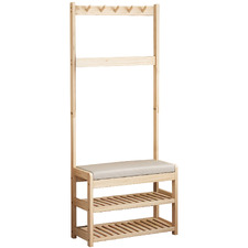 Gatsby Pine Wood Entryway Hall Tree