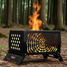Theodore 2-in-1 Portable Wood-Burning Fire Pit & Stove
