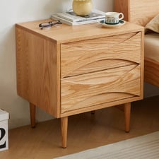 Sophie American Oak Wood Bedside Table
