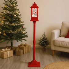 Barlow Snowman & Santa LED Christmas Lamp Post