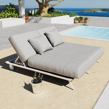 Bailar Aluminium Alloy Double Sun Lounge