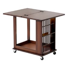 Maeve Foldable Bamboo Kitchen Trolley
