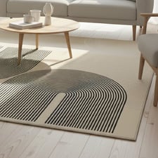 Livia Curved Arc Line Rug