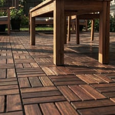 Yelena 300 x 300mm Pine Deck Tiles (Set of 10)